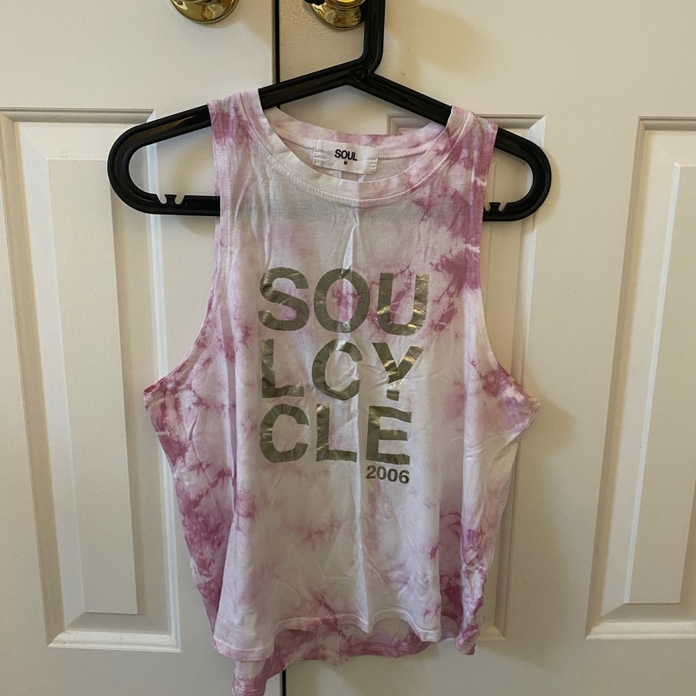 Soul cycle tie dye tank